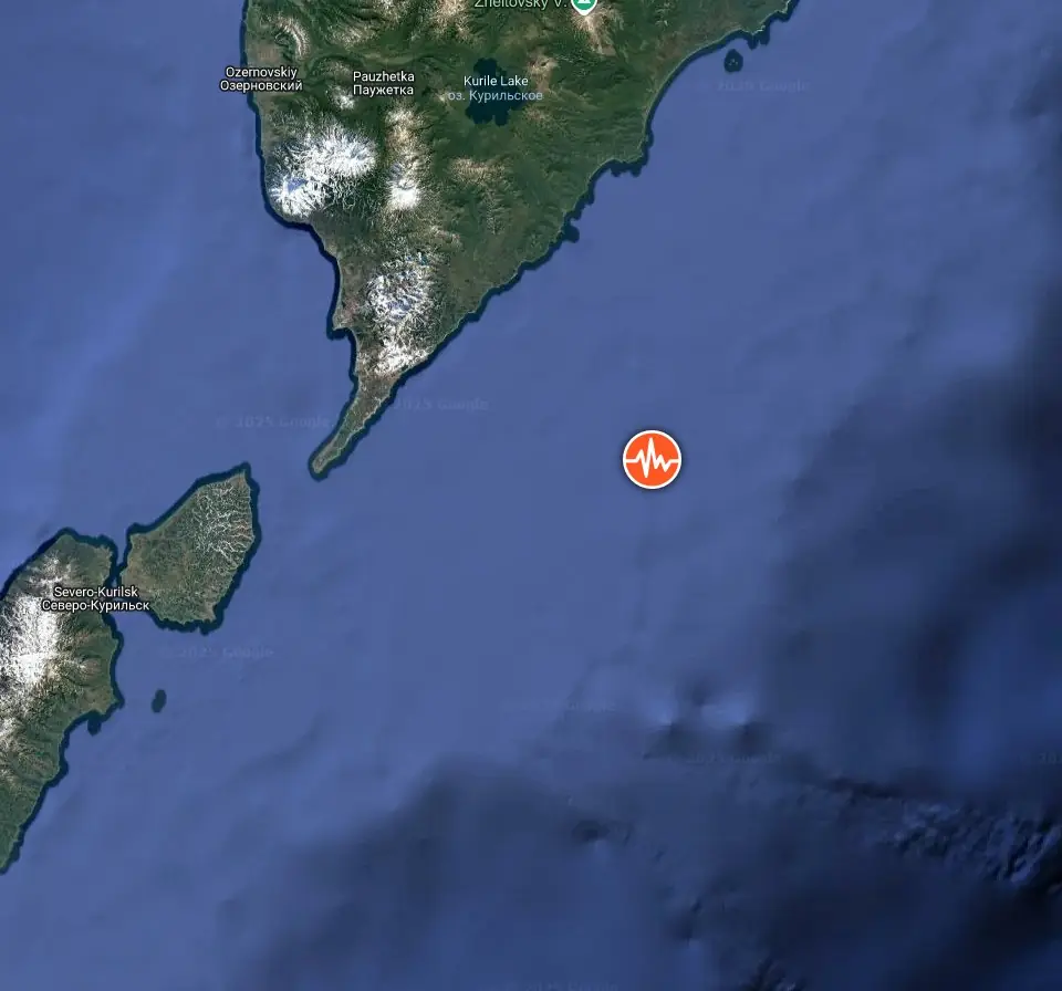epicenter of m6.0 earthquake kamchatka russia august 27 2025 bg